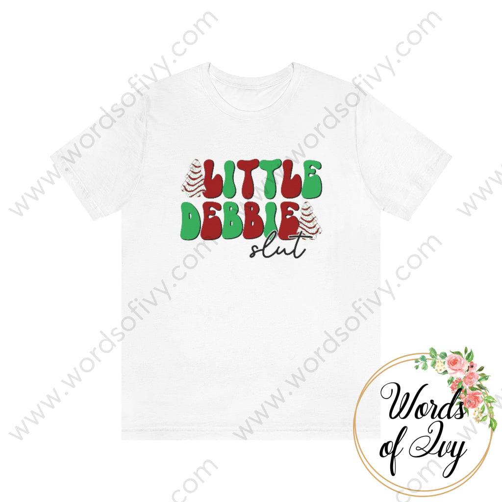 Adult Tee - Little Debbie Slut 220813004 White / S T-Shirt