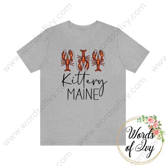 Adult Tee - Lobster Kittery Maine 220813001 Athletic Heather / L T-Shirt