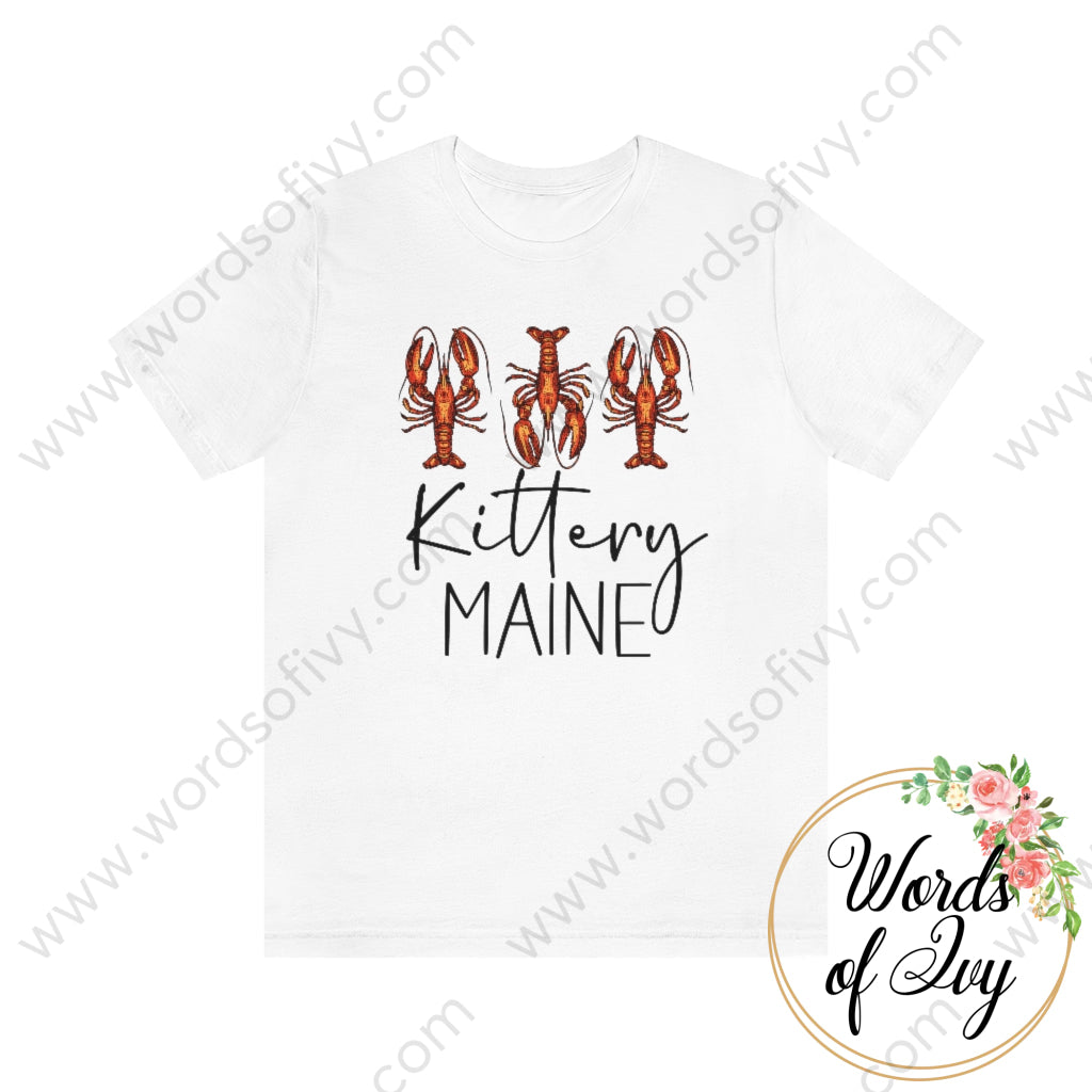 Adult Tee - Lobster Kittery Maine 220813001 White / S T-Shirt