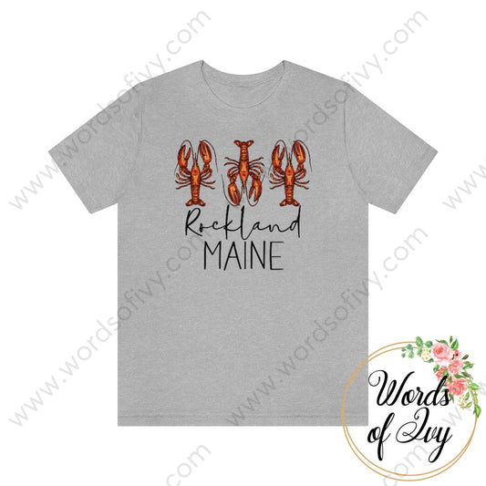 Adult Tee - Lobster Rockland Maine 220809002 Athletic Heather / L T-Shirt