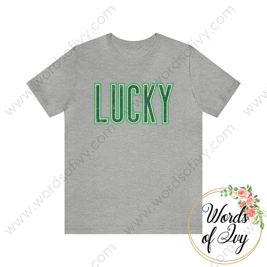 Adult Tee - Lucky 220110005 Athletic Heather / S T-Shirt