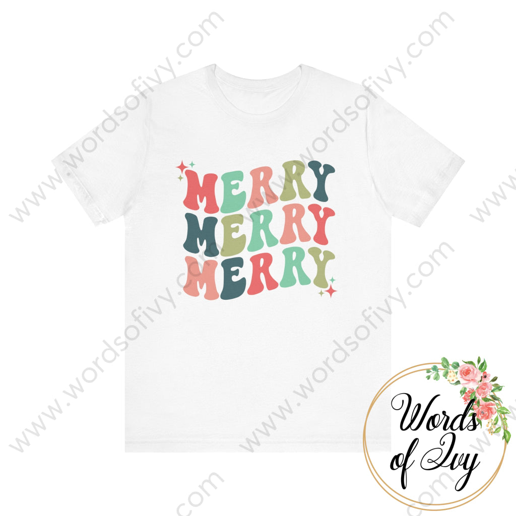 Adult Tee - Merry 221123120 White / S T-Shirt