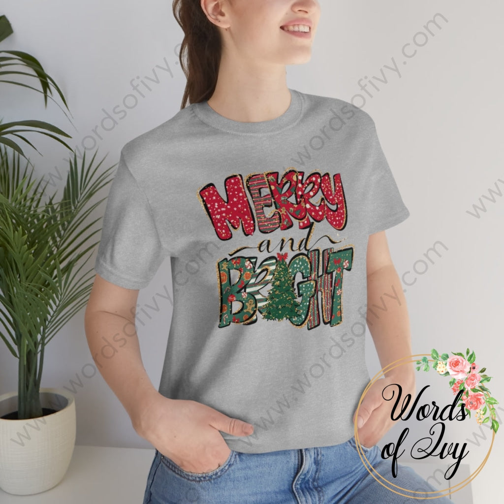 Adult Tee - Merry & Bright 221202024 T-Shirt