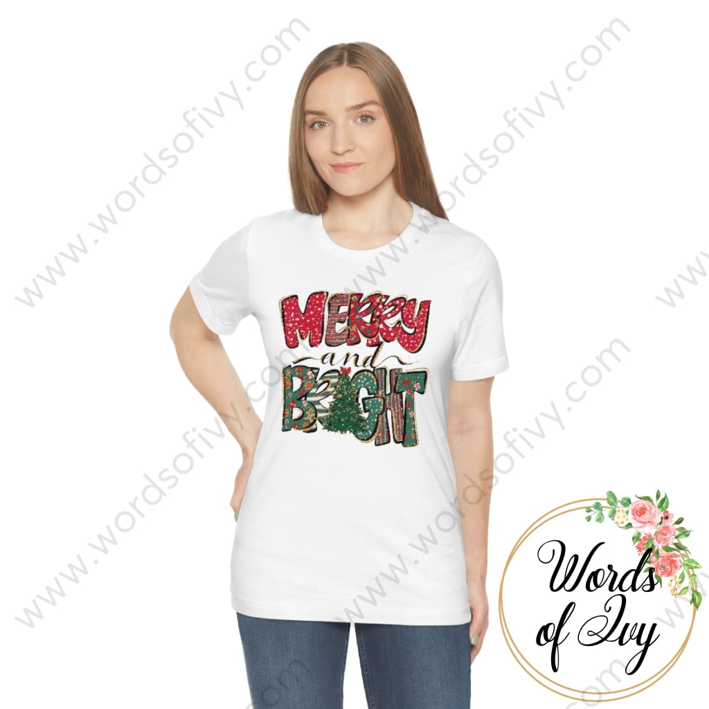 Adult Tee - Merry & Bright 221202024 T-Shirt