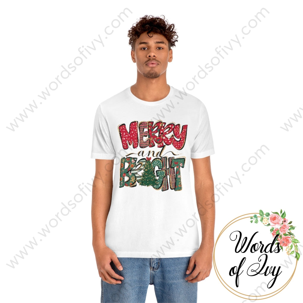 Adult Tee - Merry & Bright 221202024 T-Shirt