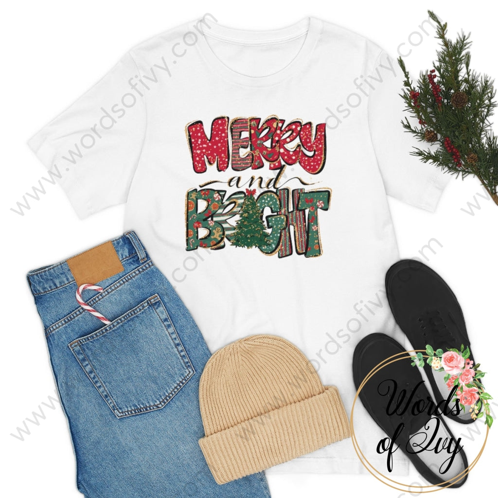 Adult Tee - Merry & Bright 221202024 T-Shirt