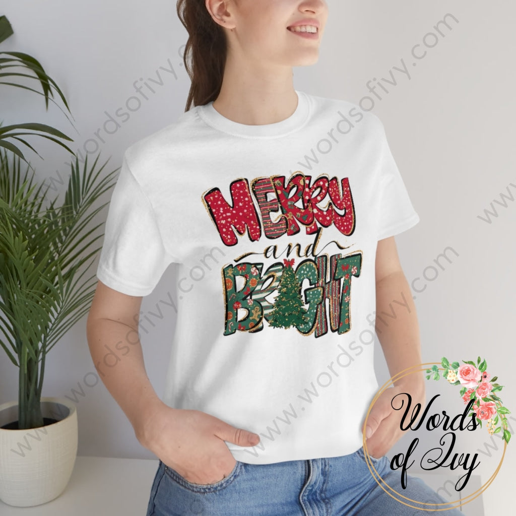 Adult Tee - Merry & Bright 221202024 T-Shirt