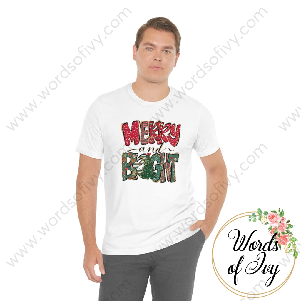 Adult Tee - Merry & Bright 221202024 T-Shirt