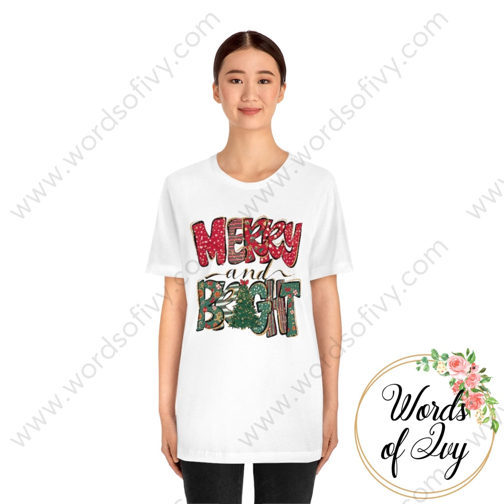 Adult Tee - Merry & Bright 221202024 T-Shirt