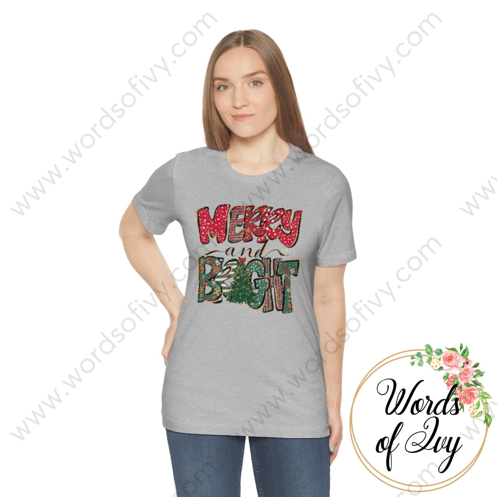 Adult Tee - Merry & Bright 221202024 T-Shirt