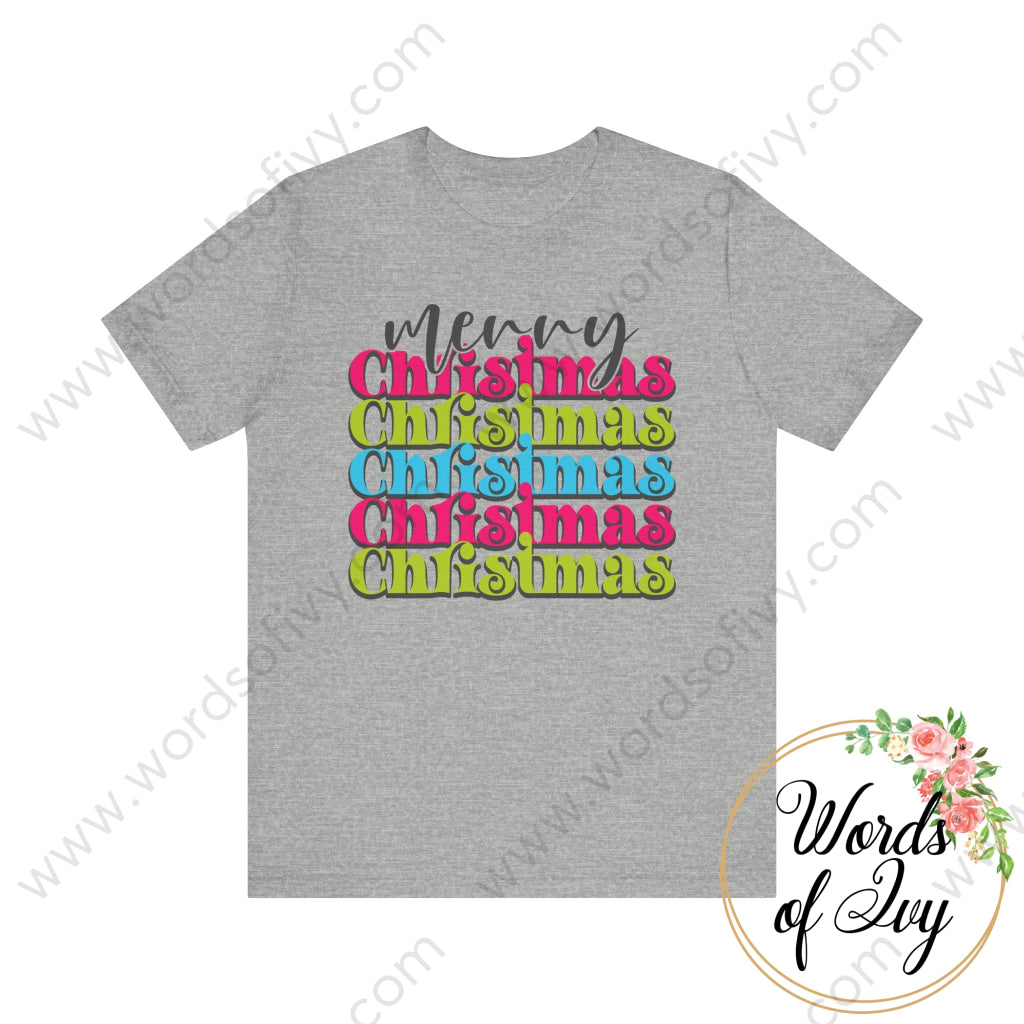 Adult Tee - Merry Christmas 221123119 Athletic Heather / S T-Shirt