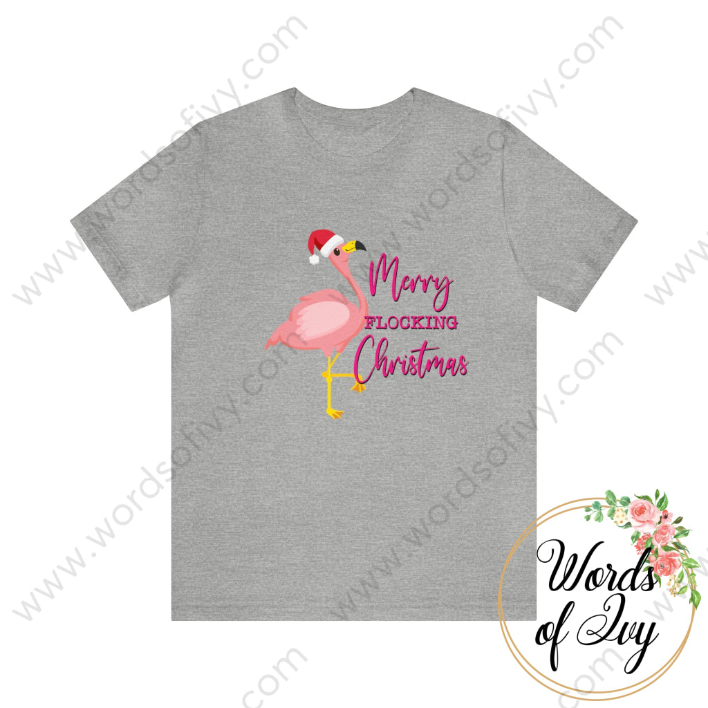 Adult Tee - Merry Flocking Christmas 230703021 Athletic Heather / S T-Shirt