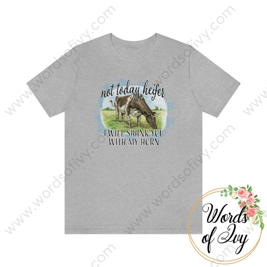 Adult Tee - Not Today Heifer 211030002 Athletic Heather / L T-Shirt