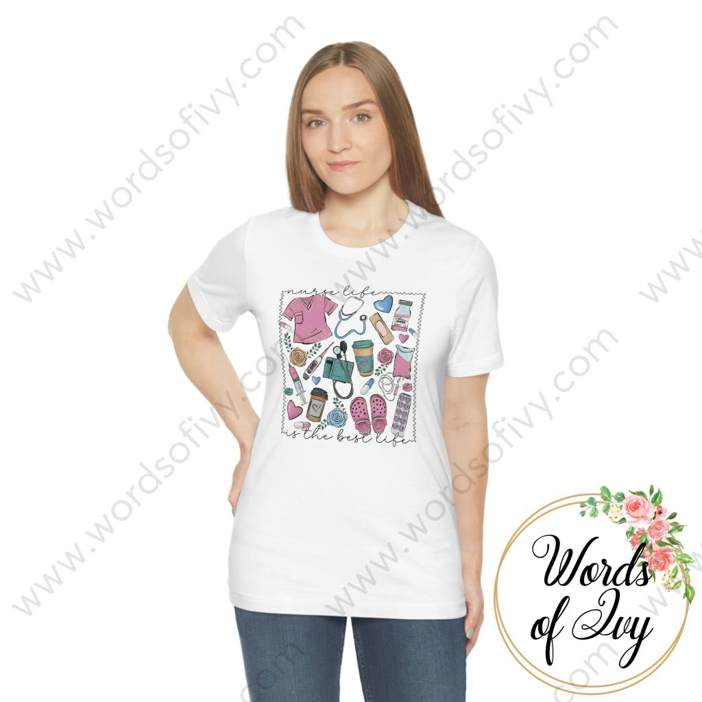 Adult Tee - NURSE LIFE IS THE BEST LIFE 230306014 | Nauti Life Tees