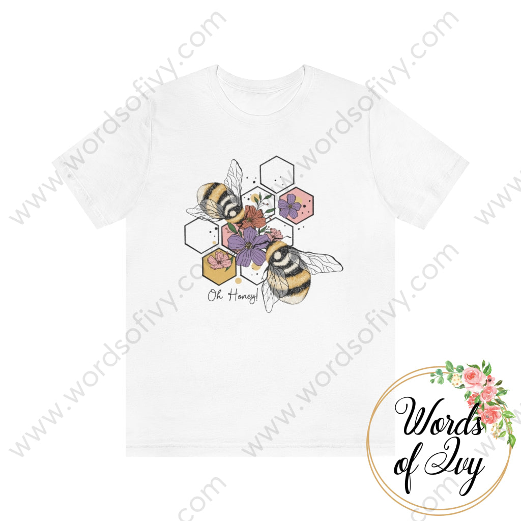 Adult Tee - Oh Honey 220712003 White / S T-Shirt
