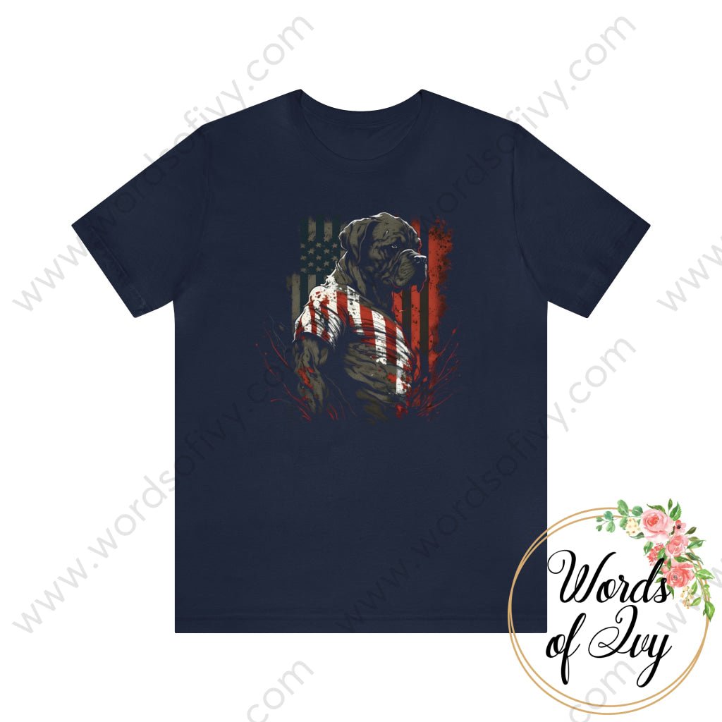 Adult Tee - Patriotic Dog 230422002 | Nauti Life Tees