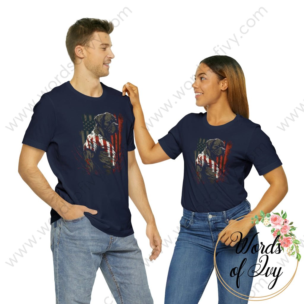 Adult Tee - Patriotic Dog 230422002 T-Shirt