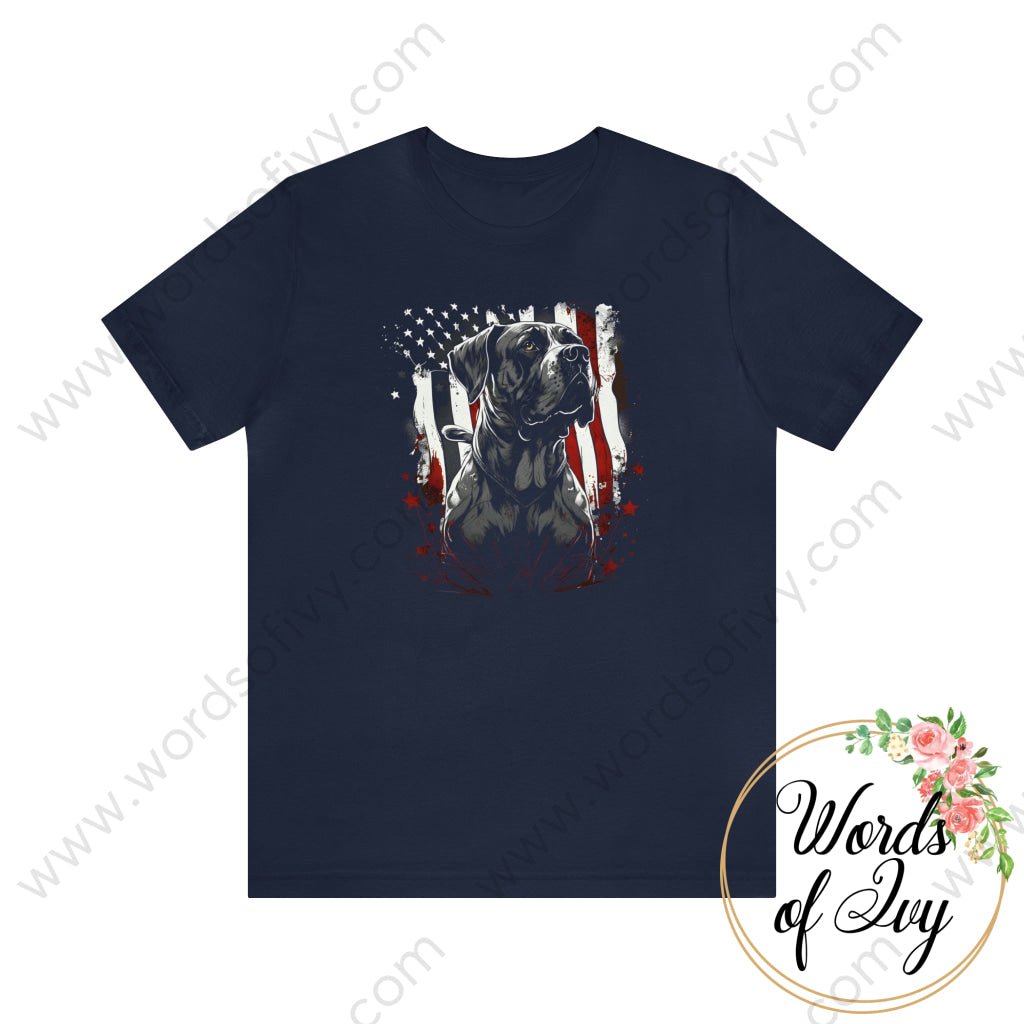 Adult Tee - Patriotic Dog 230422004 | Nauti Life Tees