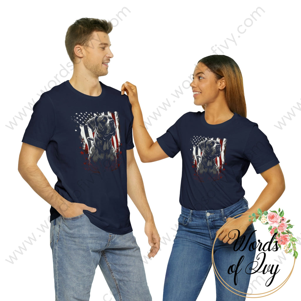 Adult Tee - Patriotic Dog 230422004 | Nauti Life Tees