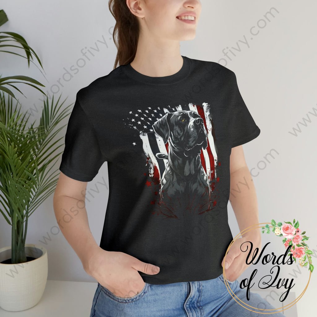 Adult Tee - Patriotic Dog 230422004 | Nauti Life Tees