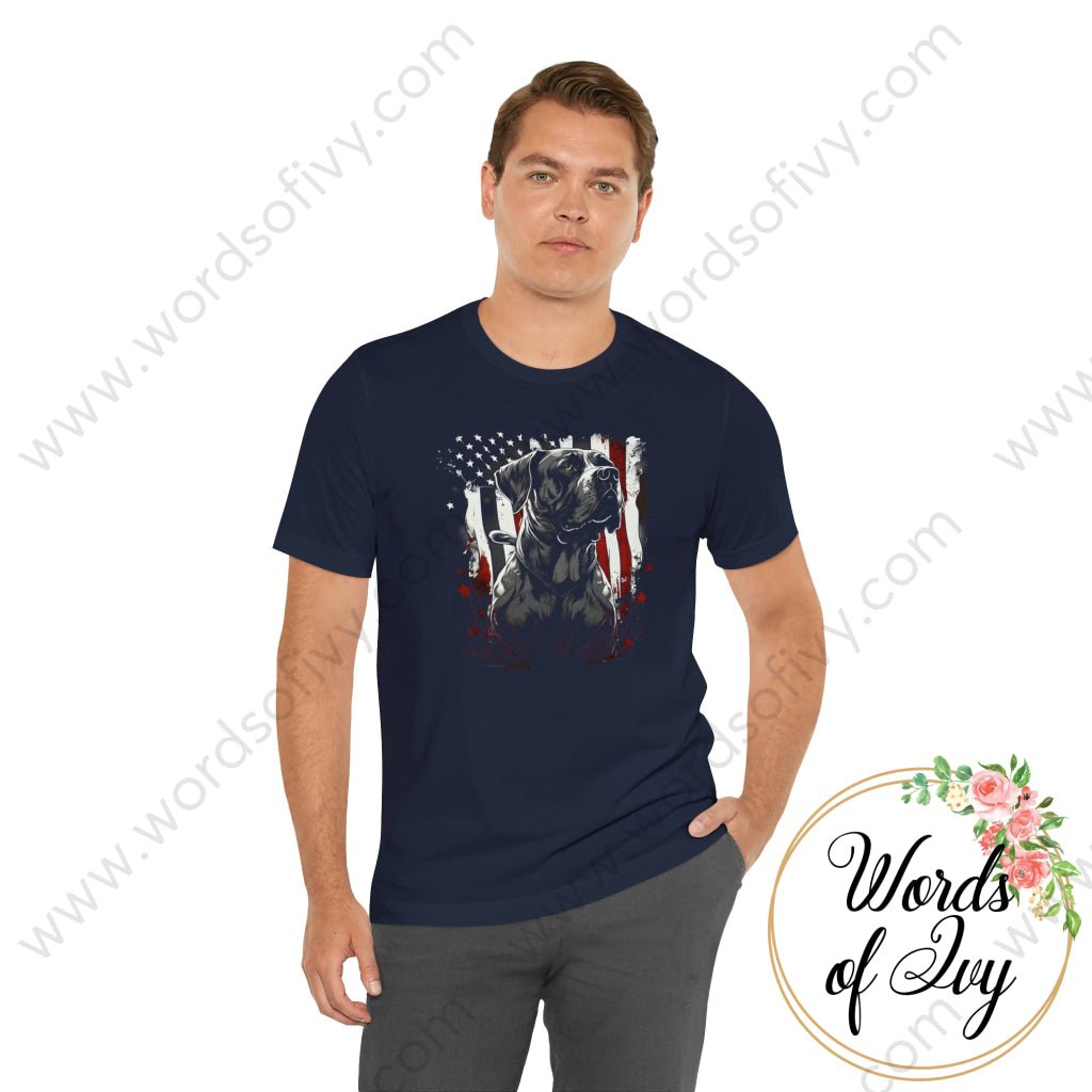 Adult Tee - Patriotic Dog 230422004 | Nauti Life Tees