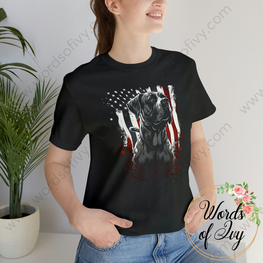 Adult Tee - Patriotic Dog 230422004 T-Shirt