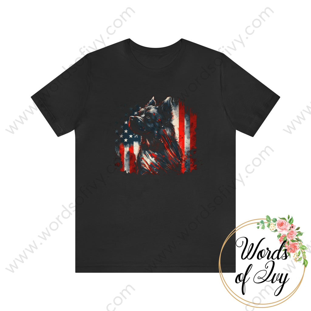 Adult Tee - Patriotic Dog 230423001 | Nauti Life Tees