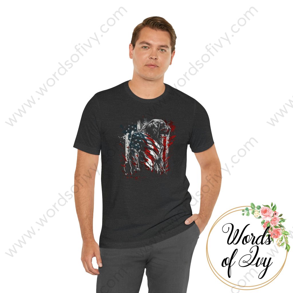 Adult Tee - Patriotic Dog 230423002 T-Shirt