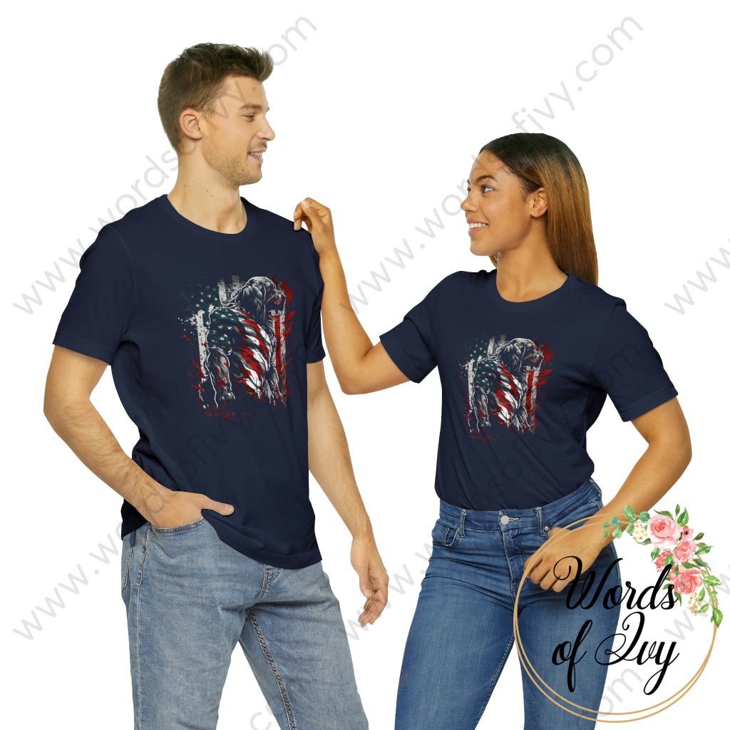 Adult Tee - Patriotic Dog 230423002 | Nauti Life Tees