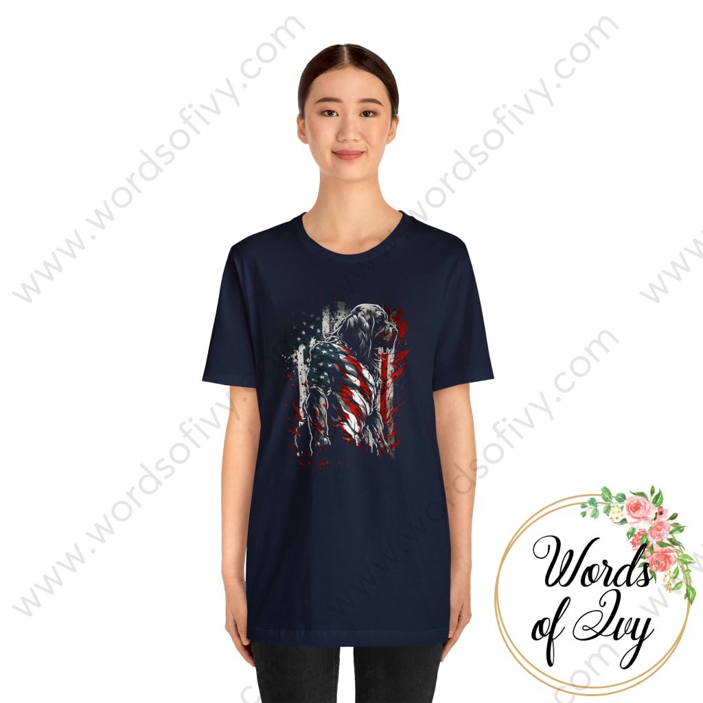 Adult Tee - Patriotic Dog 230423002 | Nauti Life Tees