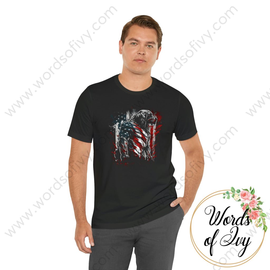 Adult Tee - Patriotic Dog 230423002 | Nauti Life Tees