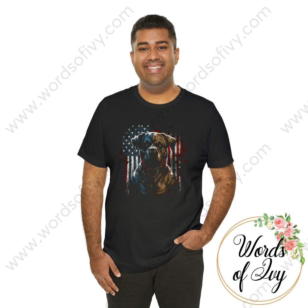 Adult Tee - Patriotic Dog 230423004 | Nauti Life Tees