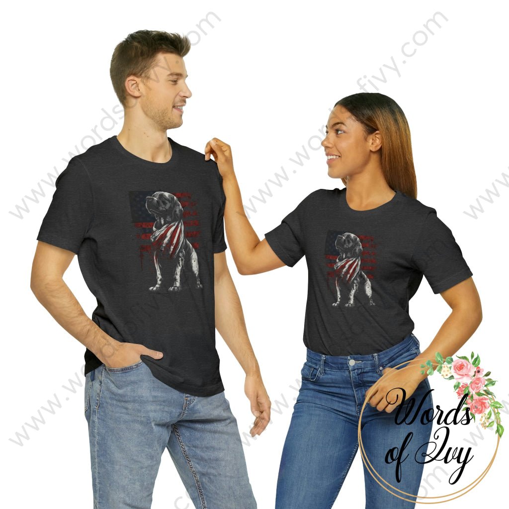 Adult Tee - Patriotic Dog 230423005 T-Shirt