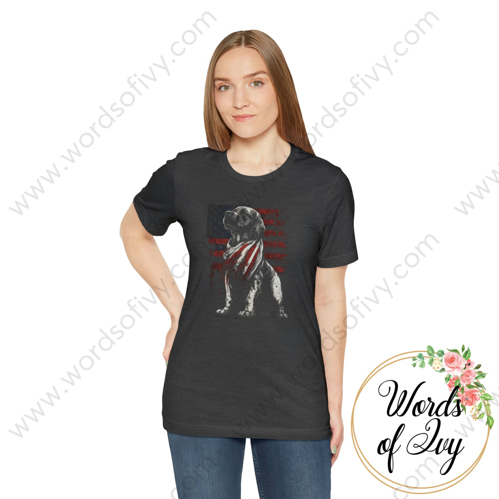 Adult Tee - Patriotic Dog 230423005 | Nauti Life Tees