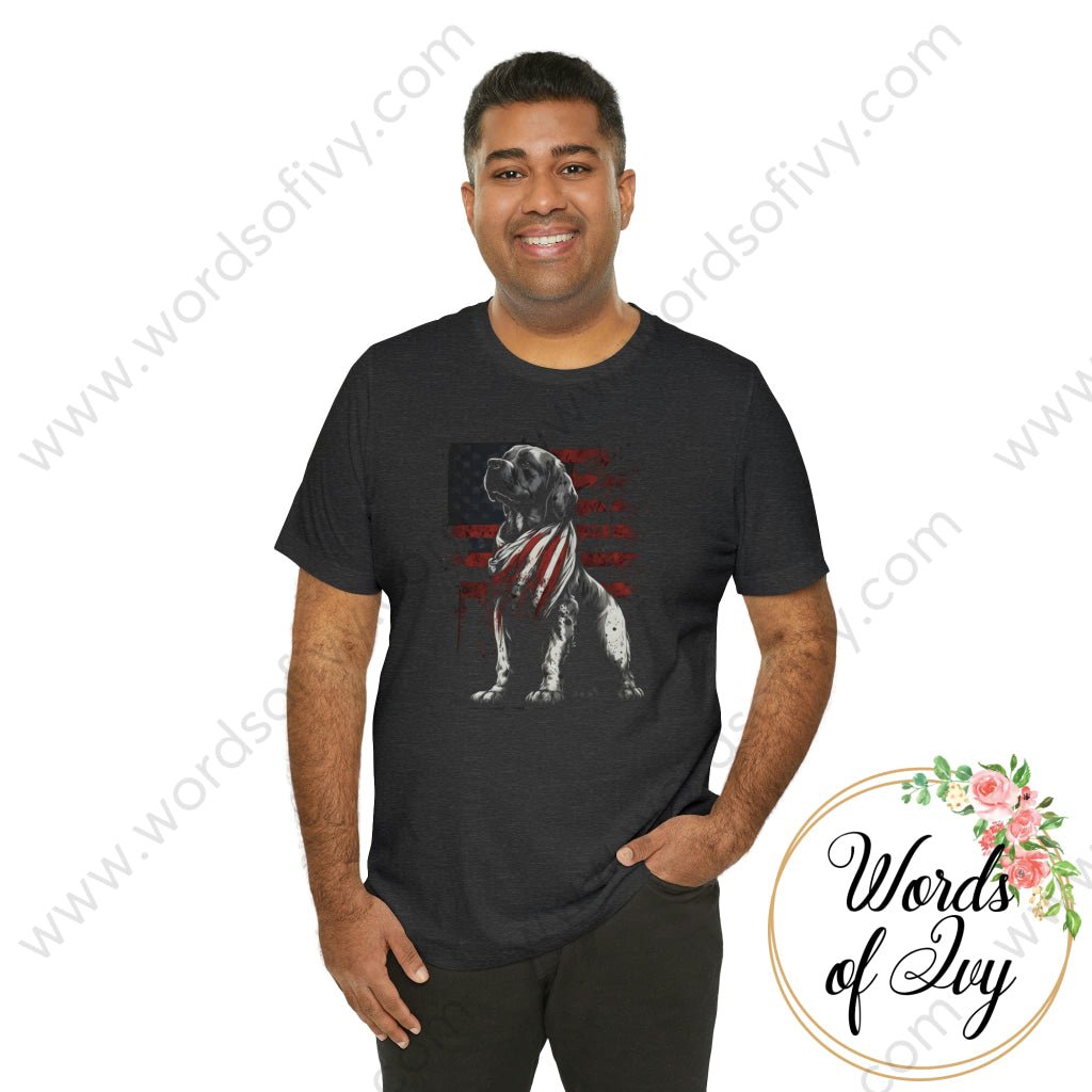 Adult Tee - Patriotic Dog 230423005 T-Shirt