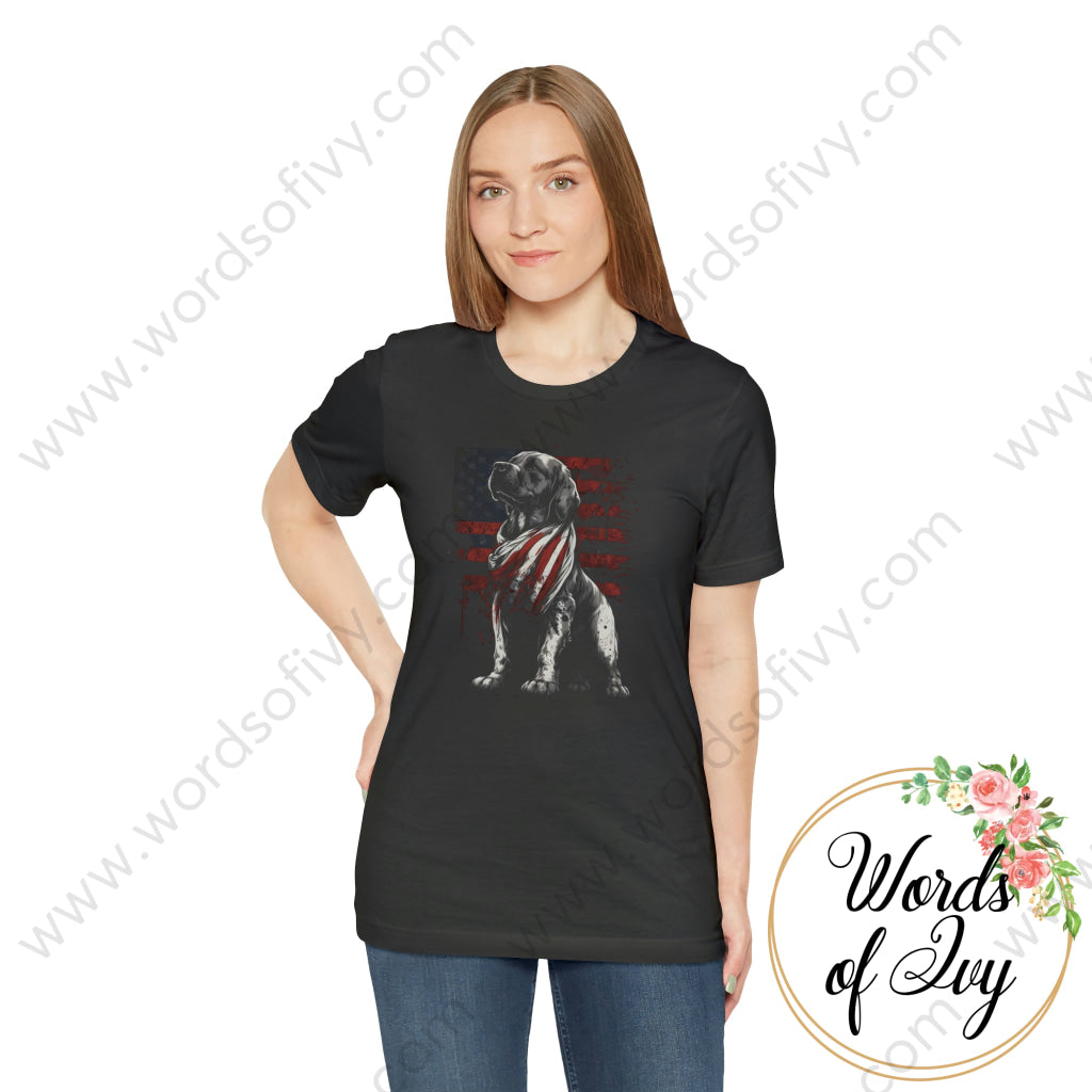 Adult Tee - Patriotic Dog 230423005 T-Shirt