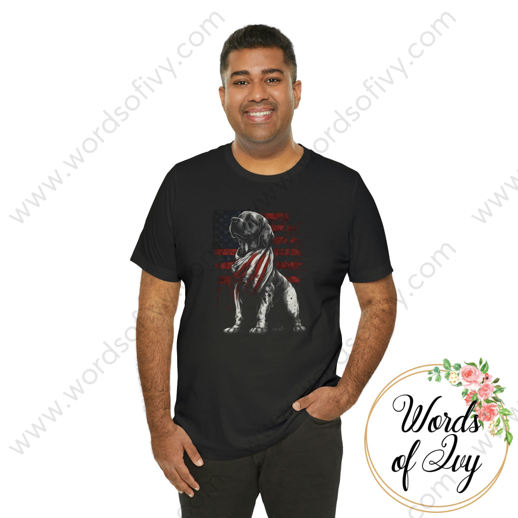 Adult Tee - Patriotic Dog 230423005 T-Shirt