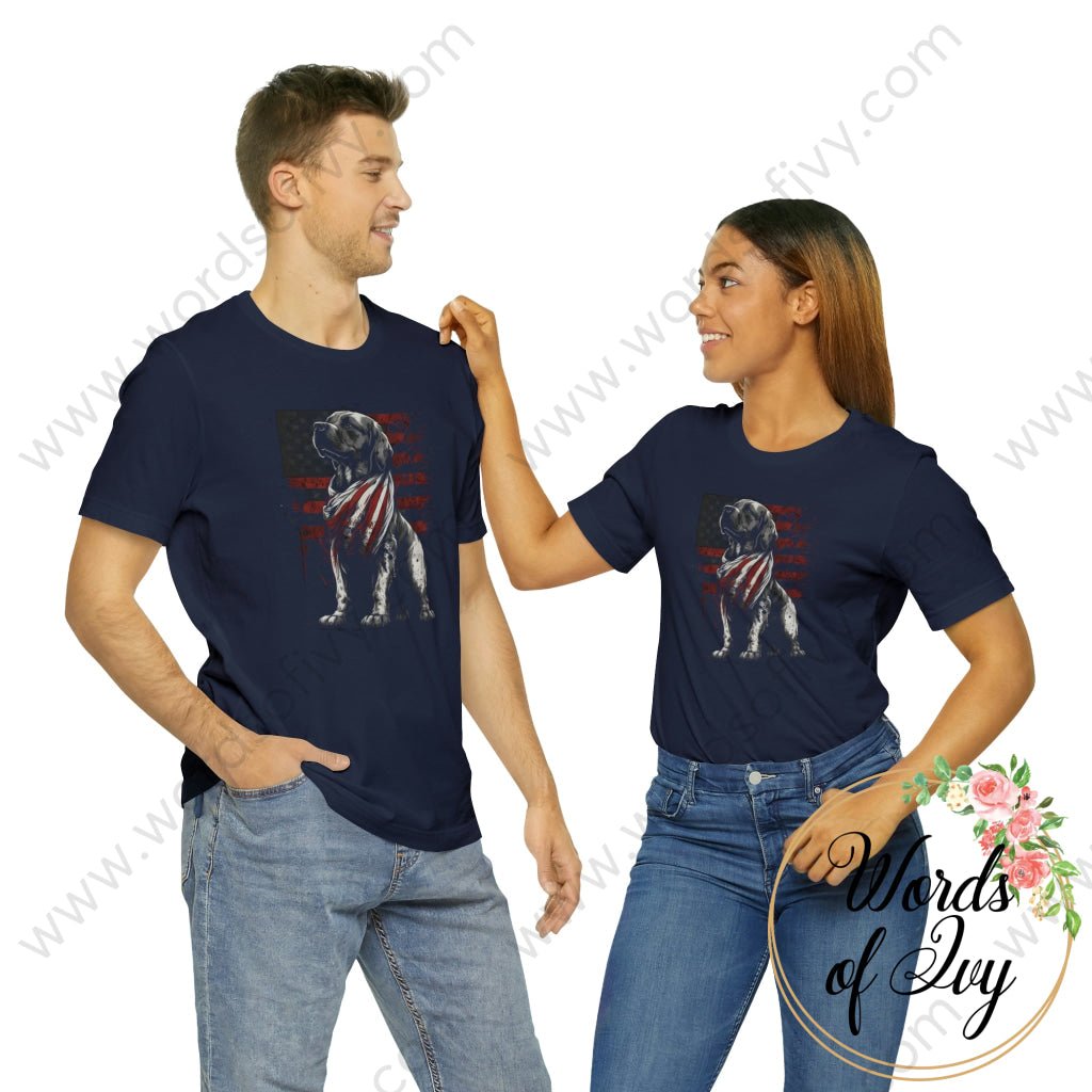 Adult Tee - Patriotic Dog 230423005 T-Shirt