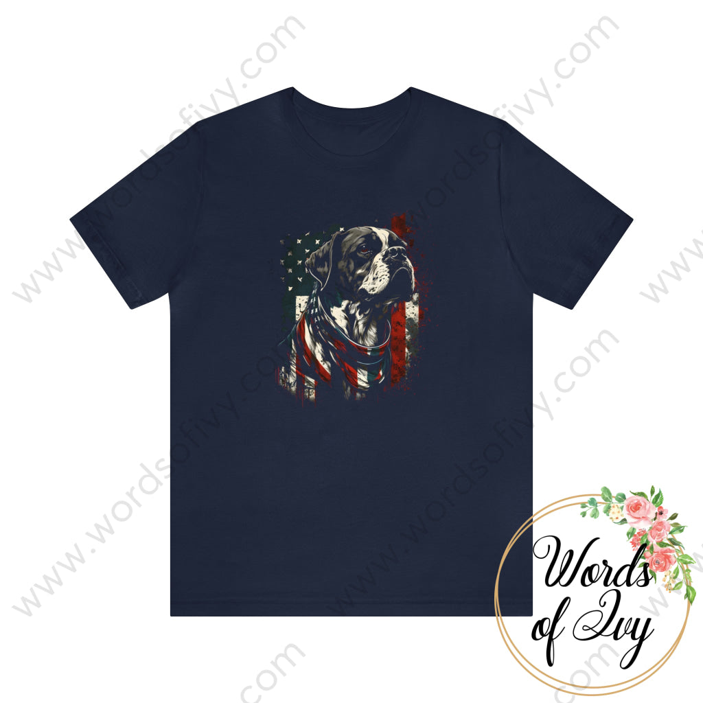 Adult Tee - Patriotic Dog 230423006 | Nauti Life Tees