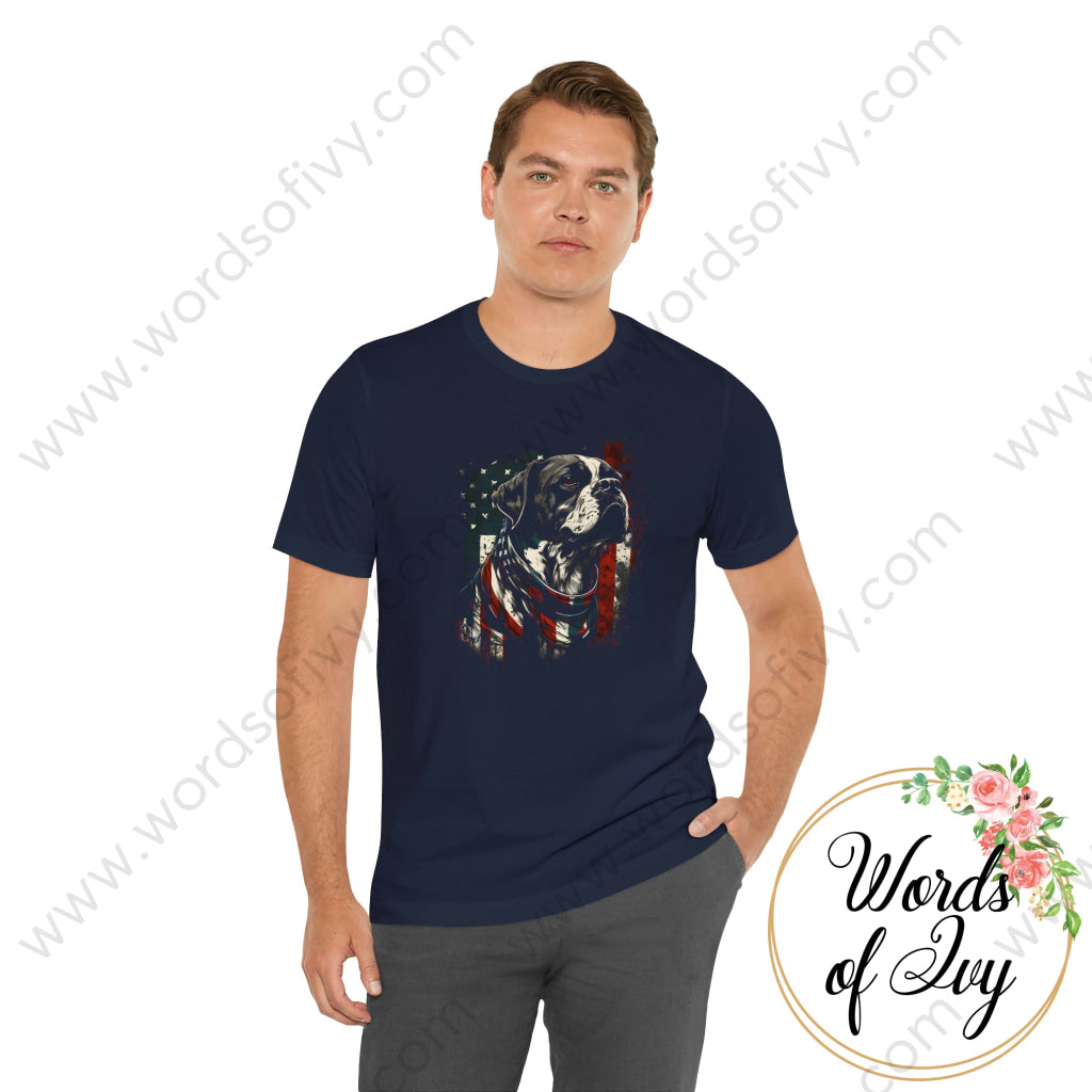 Adult Tee - Patriotic Dog 230423006 | Nauti Life Tees