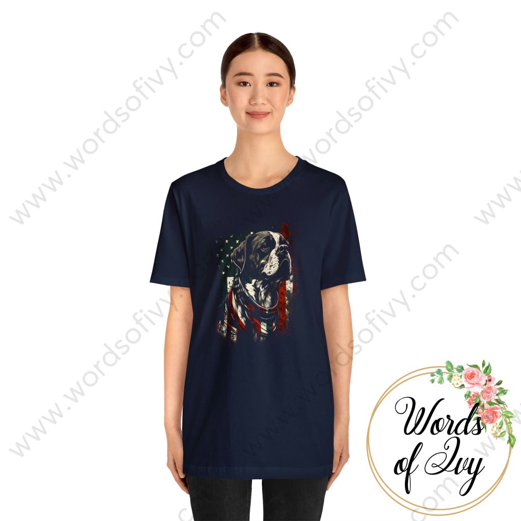 Adult Tee - Patriotic Dog 230423006 T-Shirt