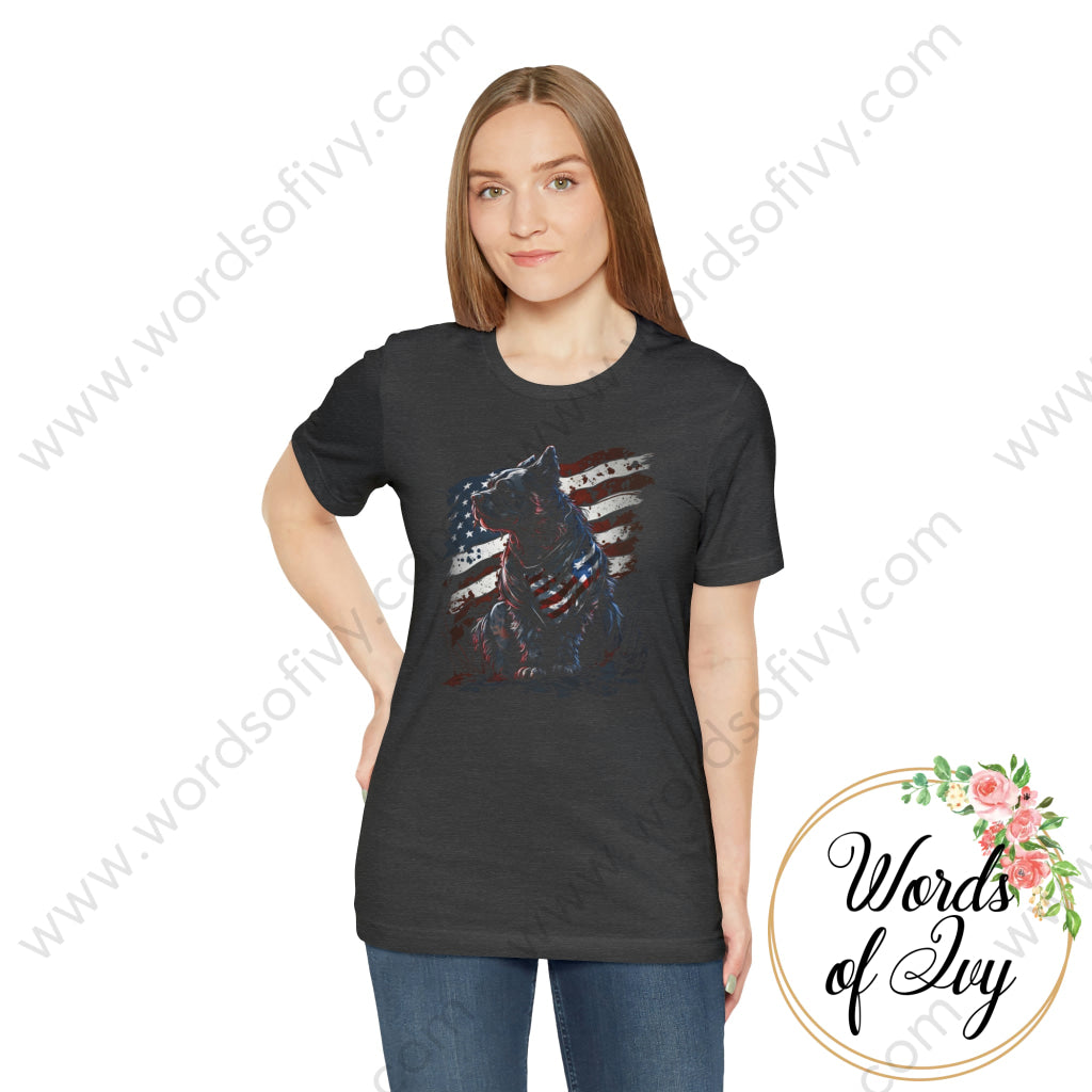 Adult Tee - Patriotic Dog 230423007 T-Shirt