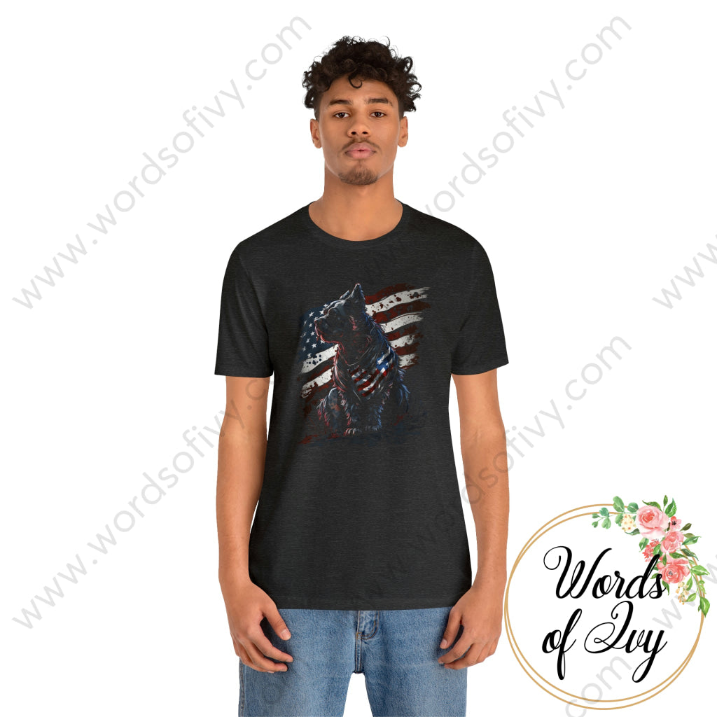 Adult Tee - Patriotic Dog 230423007 | Nauti Life Tees