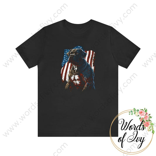 Adult Tee - Patriotic Dog 230423008 | Nauti Life Tees