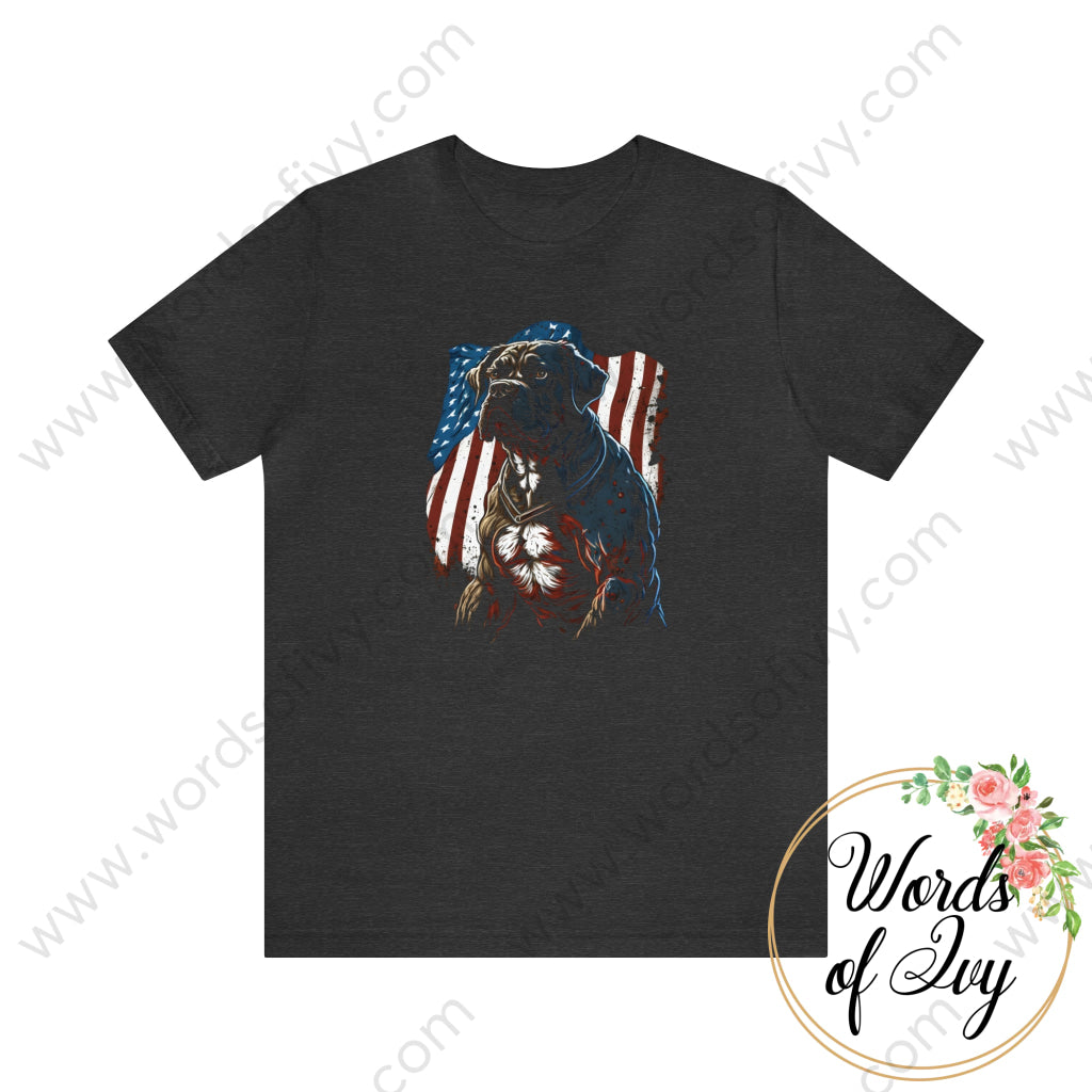 Adult Tee - Patriotic Dog 230423008 | Nauti Life Tees