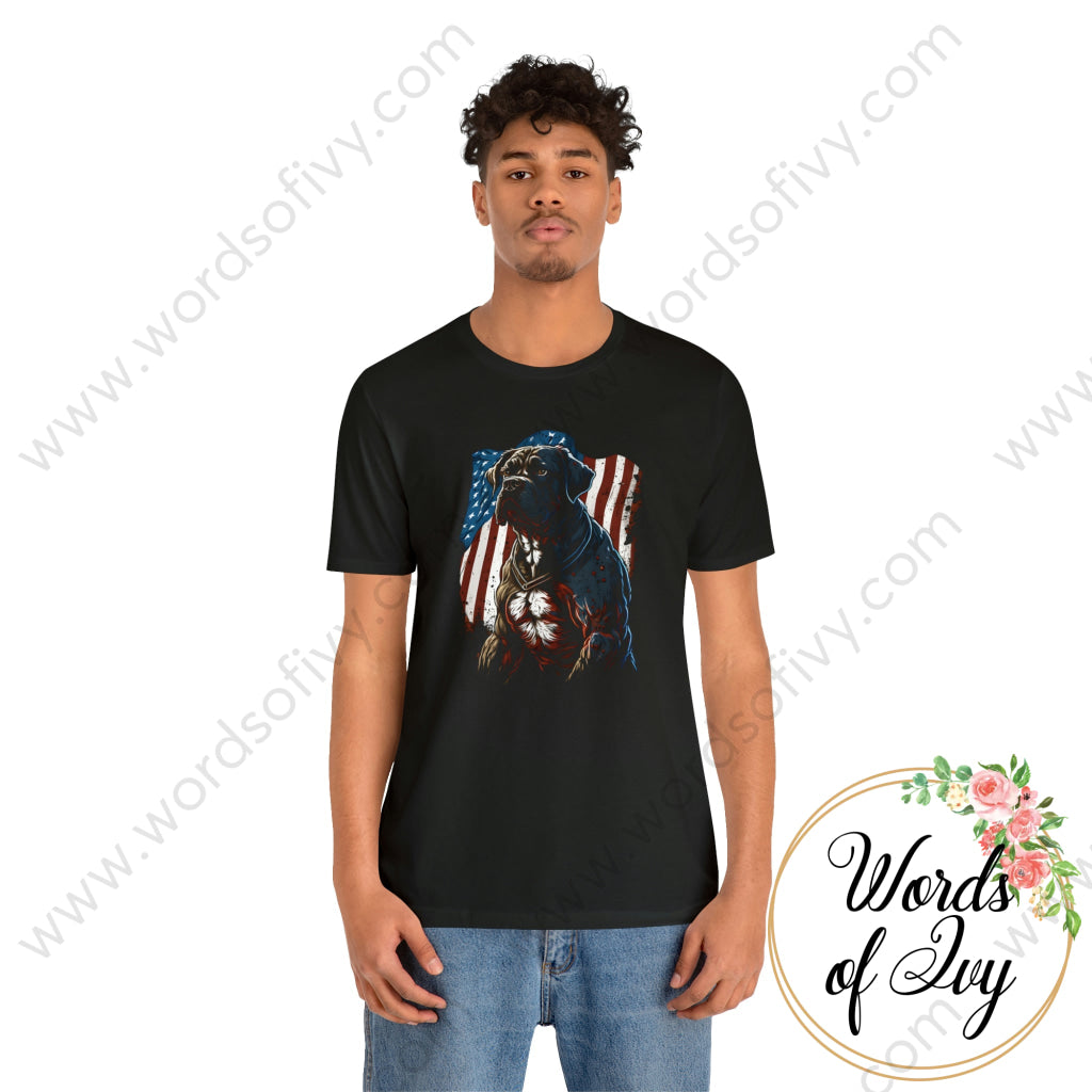 Adult Tee - Patriotic Dog 230423008 | Nauti Life Tees