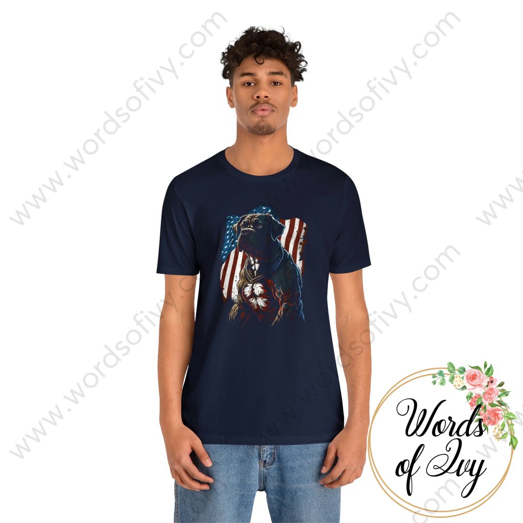 Adult Tee - Patriotic Dog 230423008 | Nauti Life Tees