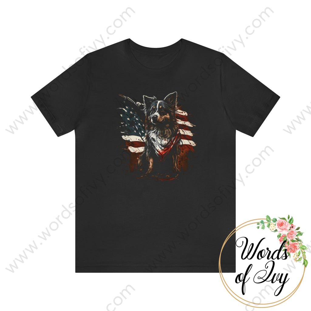 Adult Tee - Patriotic Dog 230423010 | Nauti Life Tees