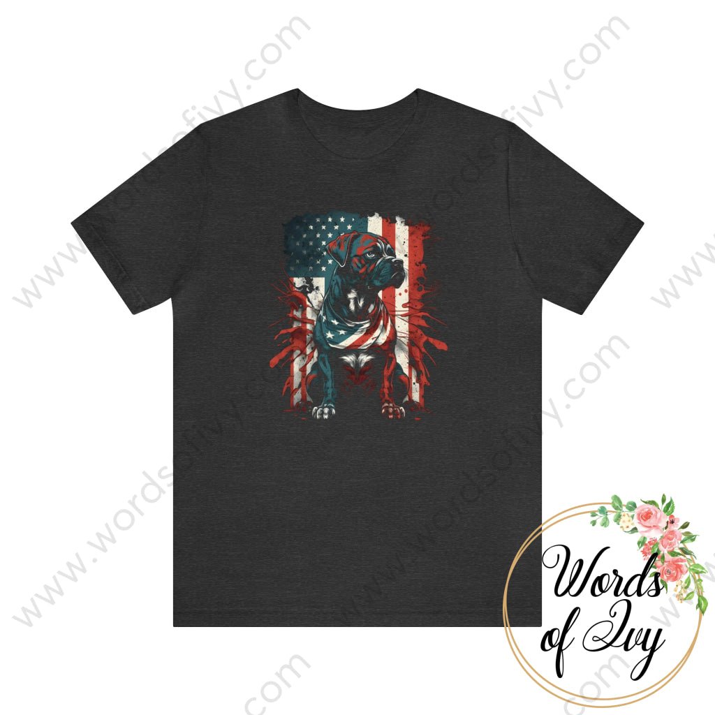 Adult Tee - Patriotic Dog 230423011 | Nauti Life Tees