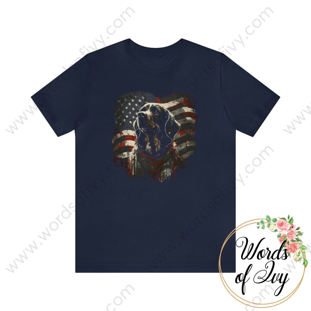 Adult Tee - Patriotic Dog 230423012 | Nauti Life Tees